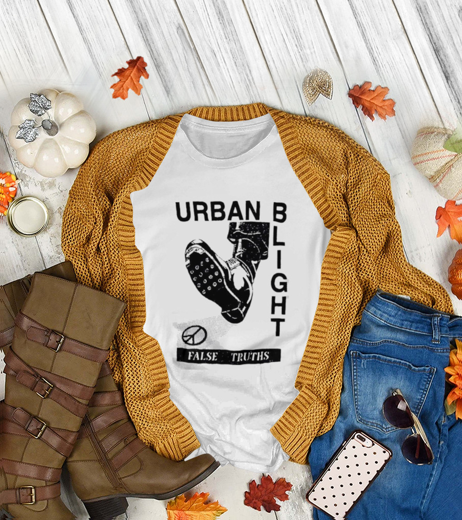 Urban Blight Boot False Truths Stars Sneaker Kick T-Shirt