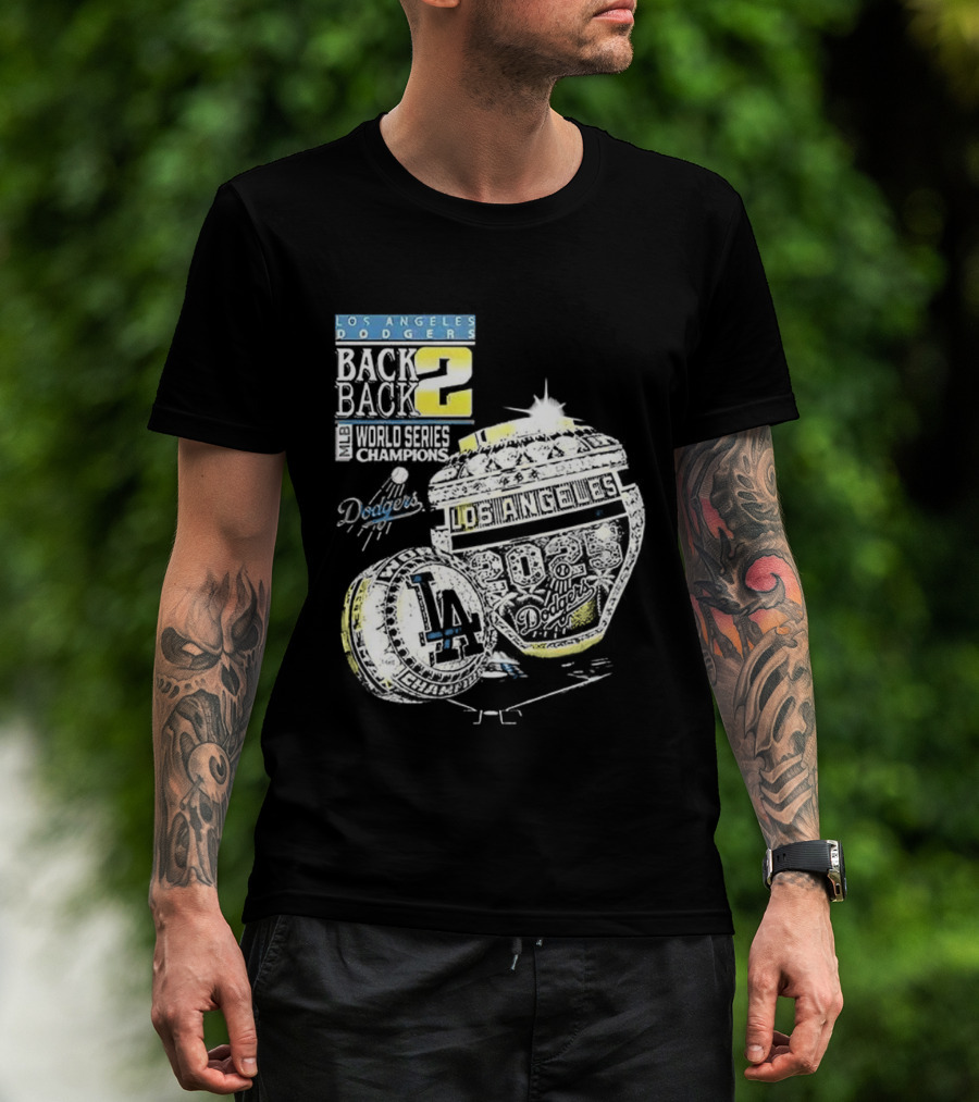 Los Angeles Dodgers Back To Back World Series 2025 Champions Diamond Ring Dodgers Championship T-Shirt