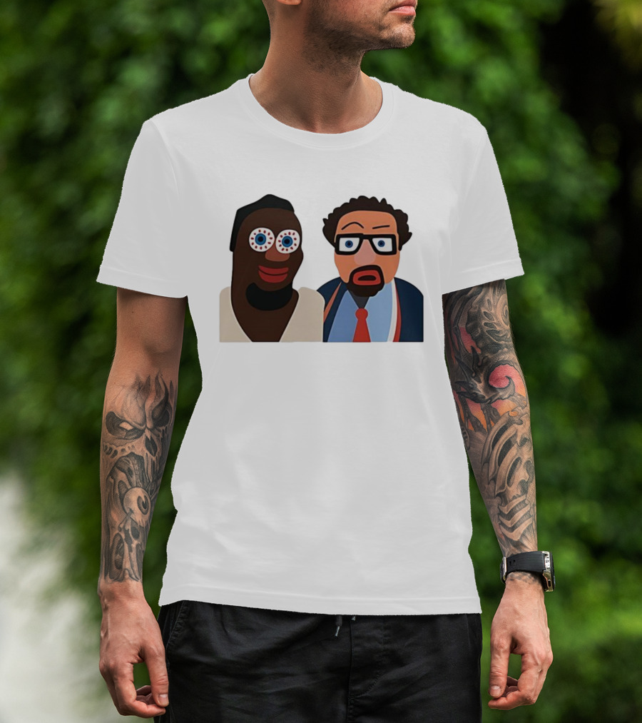 Boston Celtics Jaycee Funny Cartoon Duo Art Style T-Shirt