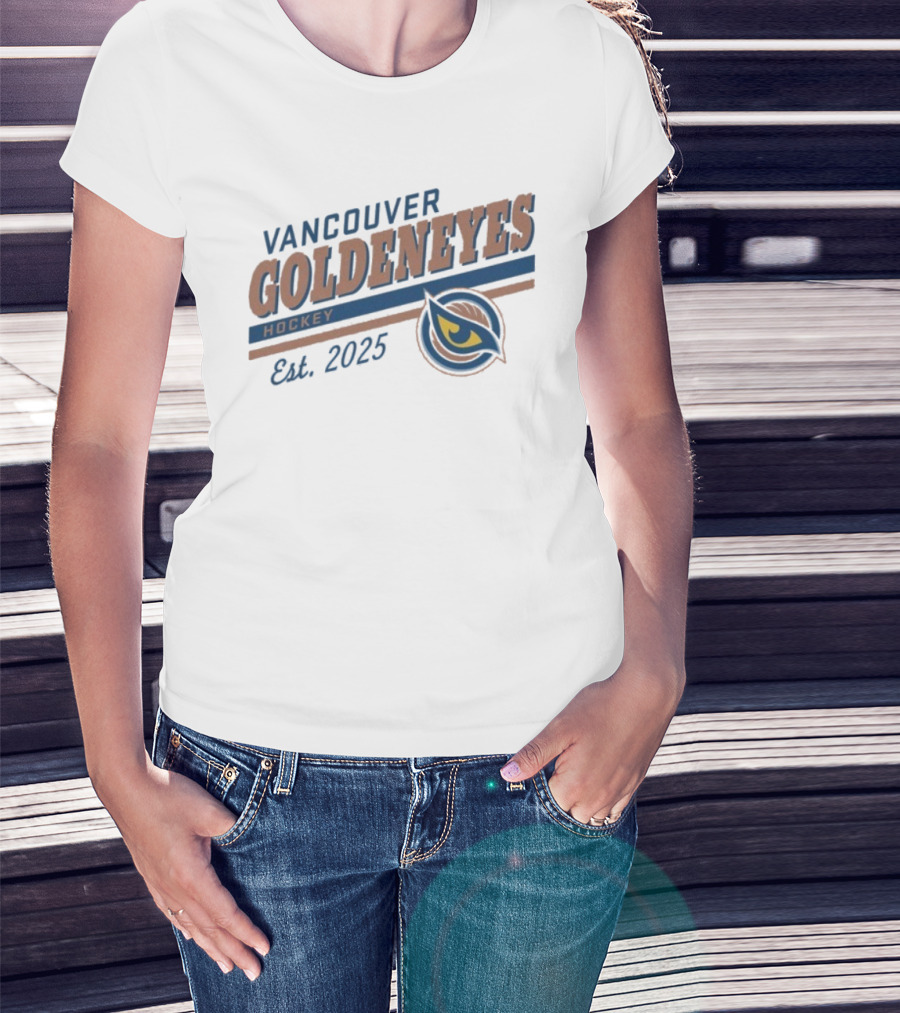 Vancouver Goldeneyes Hockey Est 2025 PWHL Sportiqe T-Shirt