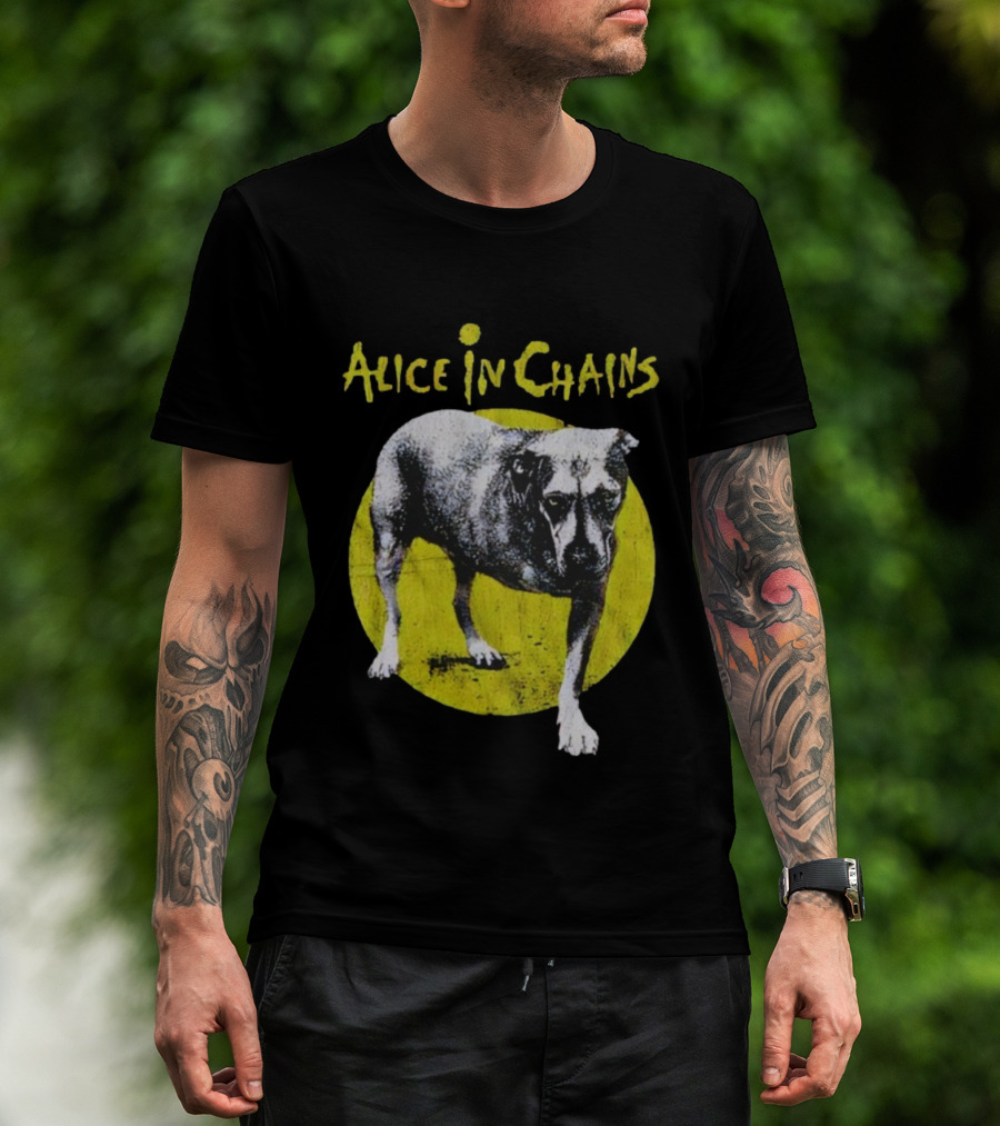 Alice In Chains Three-Legged Dog Iconic Band Logo T-Shirt