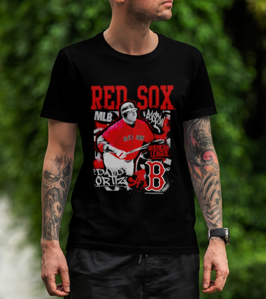 David Ortiz MLB Red Sox Cooperstown Star Moment Boston B T-Shirt