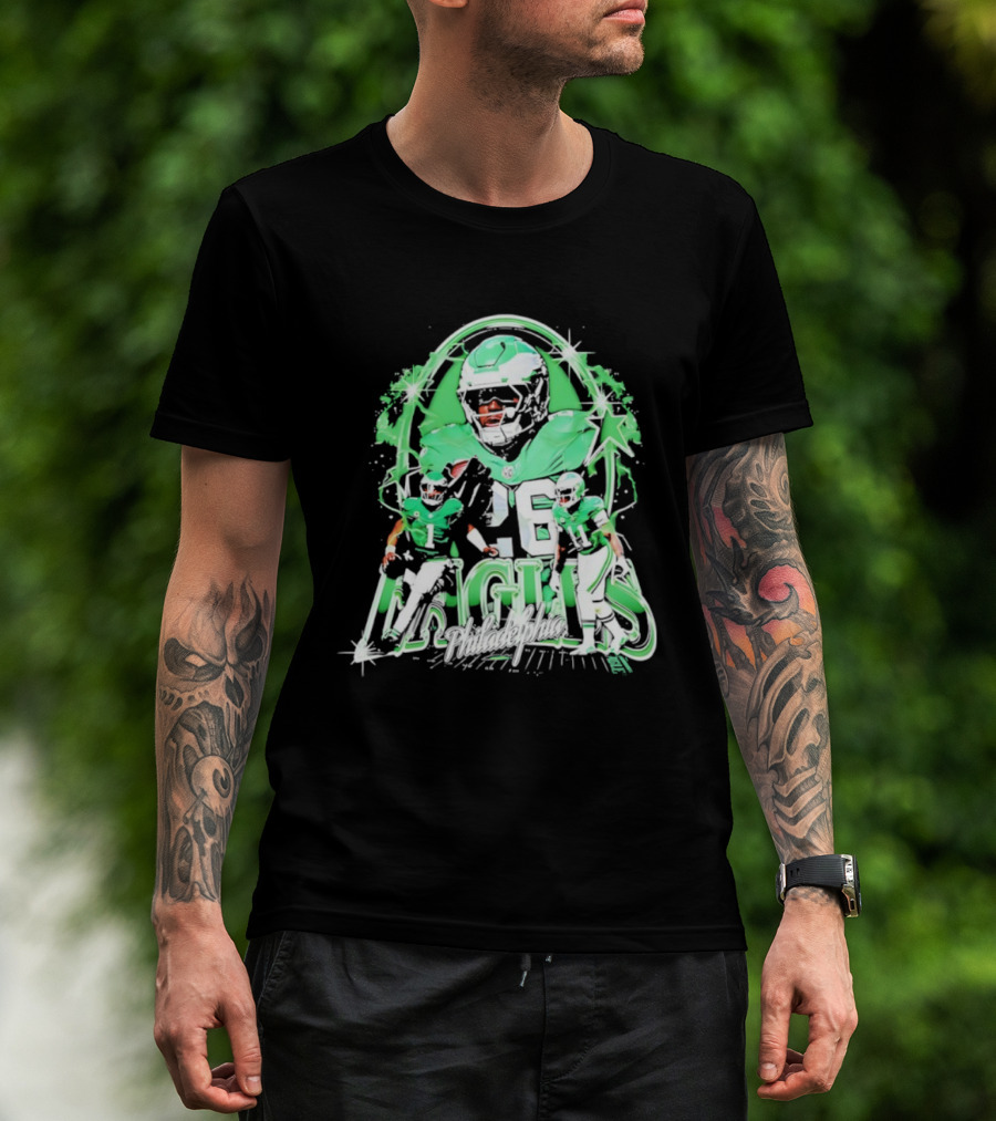 Philadelphia Eagles Jalen Hurts Charles Barkley AJ Brown Trio T-Shirt