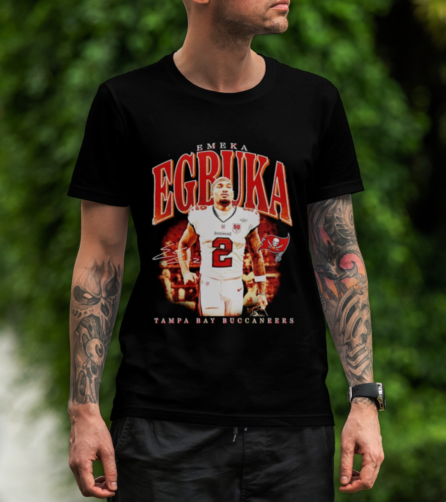Emeka Egbuka Tampa Bay Buccaneers Egbuka 2 Football Player T-Shirt