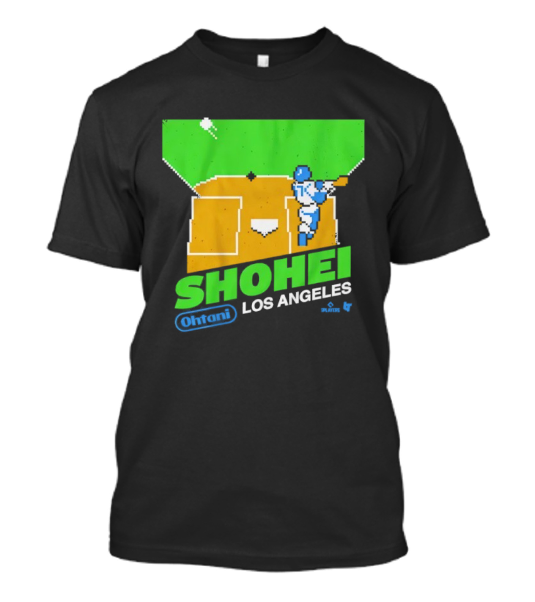 Shohei Ohtani Retro Los Angeles Pixel Art Baseball Game Style T-Shirt