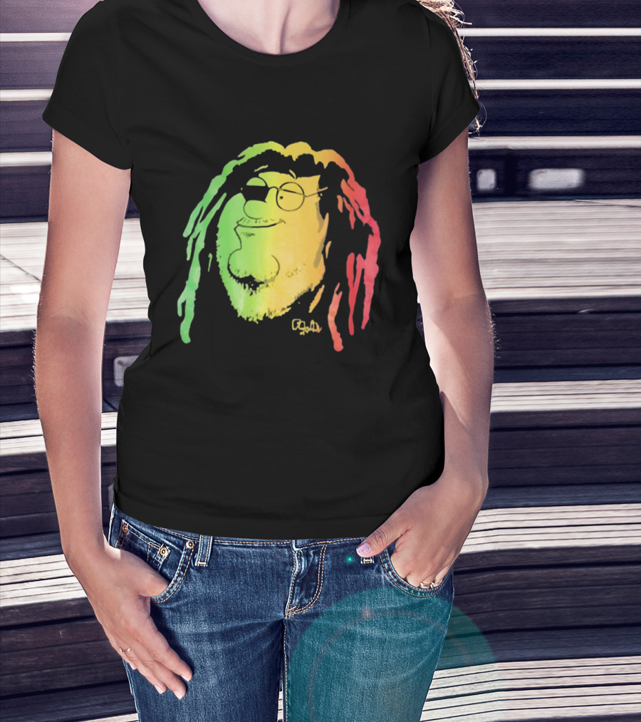Family Guy Peter Griffin Rasta Colors Bob Marley Style T-Shirt