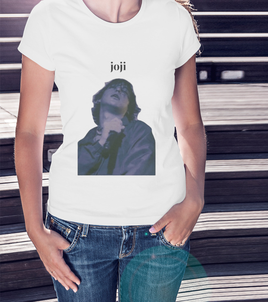Joji Singer Mic Moment Blue Jacket Performance T-Shirt