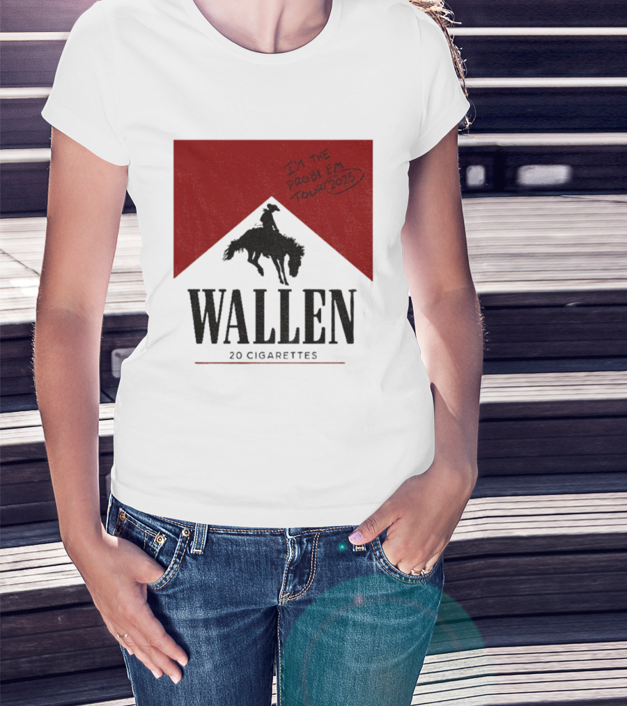 Wallen I'm The Problem Tour 2025 20 Cigarettes T-Shirt