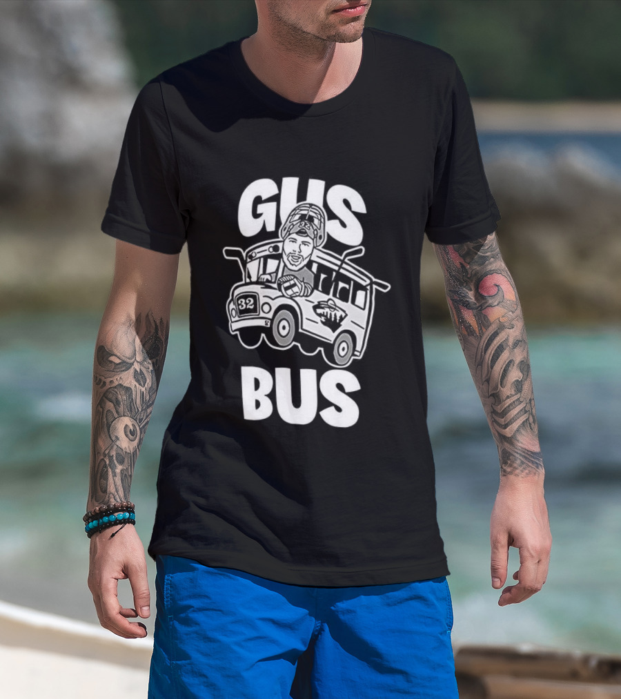 Gus Bus All Aboard Zach Parise Minnesota Wild Hockey T-Shirt