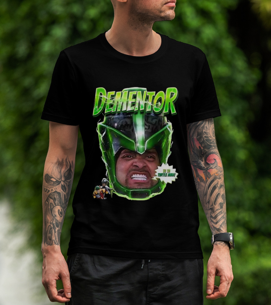 Dementor Jingle All The Way Ta Ta Turtle Man Face T-Shirt