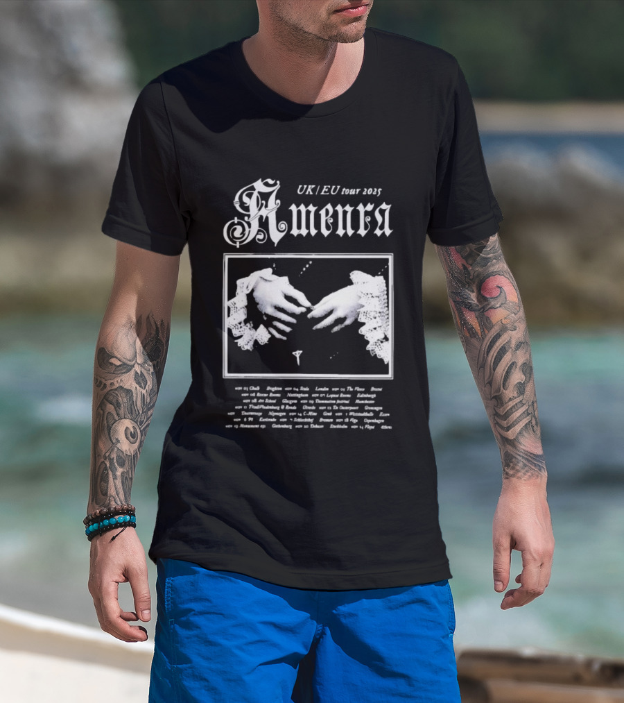 Amenra 2025 UK EU Tour Gothic Hands And Lace T-Shirt