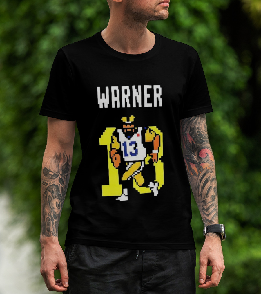 Kurt Warner Los Angeles Rams Retro 8-Bit 13 NFL T-Shirt