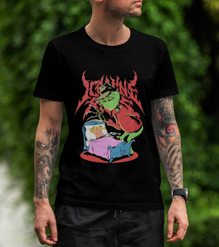 Ice Nine Kills Horror Christmas Crossover With The Grinch And Freddy Krueger T-Shirt