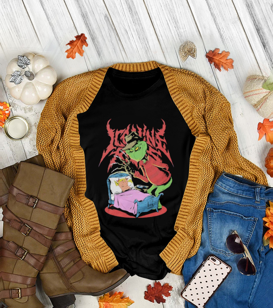 Ice Nine Kills Horror Christmas Crossover With The Grinch And Freddy Krueger T-Shirt