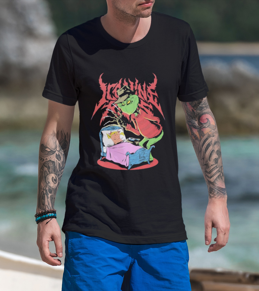 Ice Nine Kills Horror Christmas Crossover With The Grinch And Freddy Krueger T-Shirt
