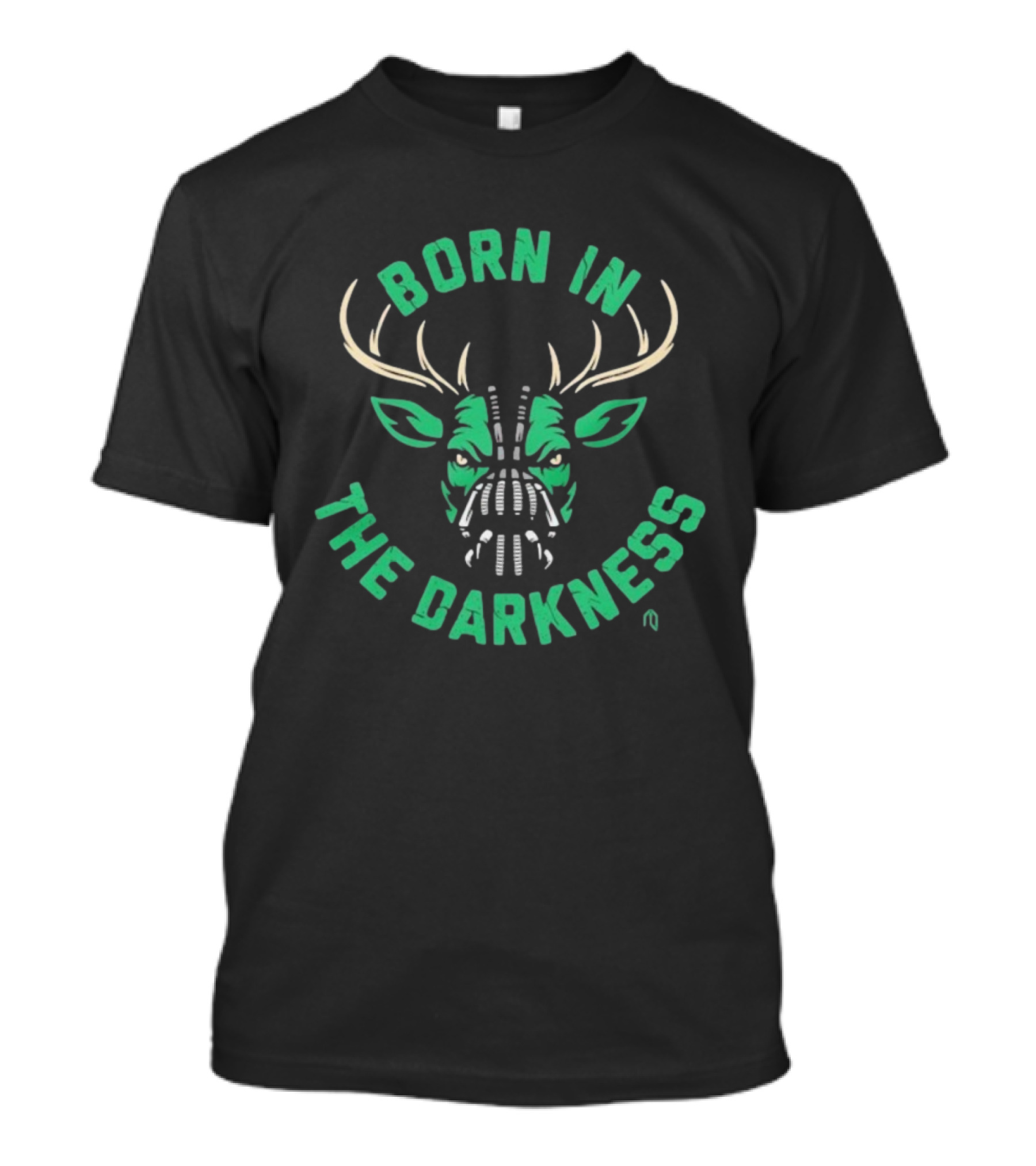 Milwaukee Bucks Born In The Darkness Deer Face Mask T-Shirt