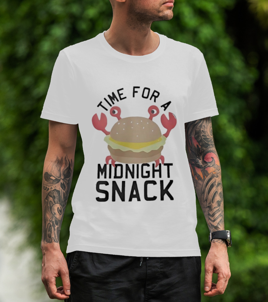 Time For A Midnight Snack Crab Burger T-Shirt
