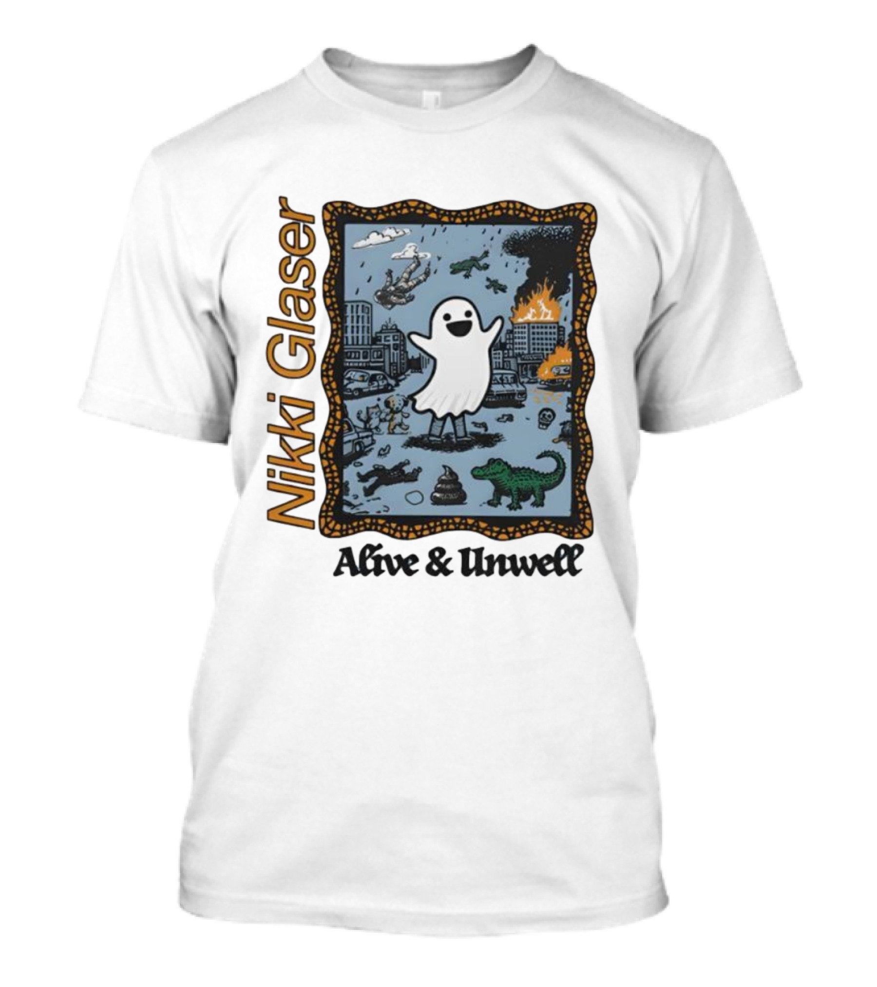 Nikki Glaser Ghost Alive And Unwell City Chaos T-Shirt