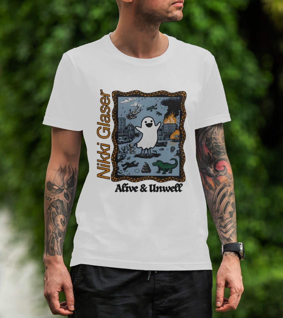 Nikki Glaser Ghost Alive And Unwell City Chaos T-Shirt