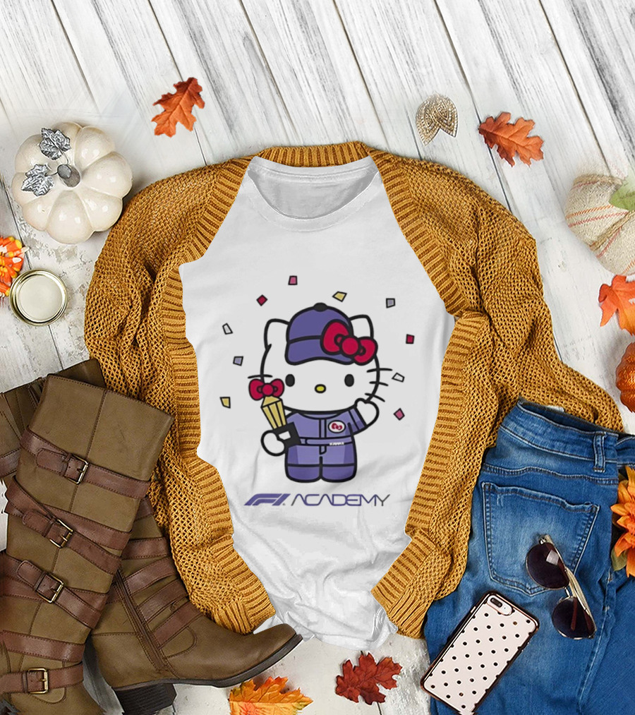 Hello Kitty F1 Academy 2025 Racing Collaboration T-Shirt