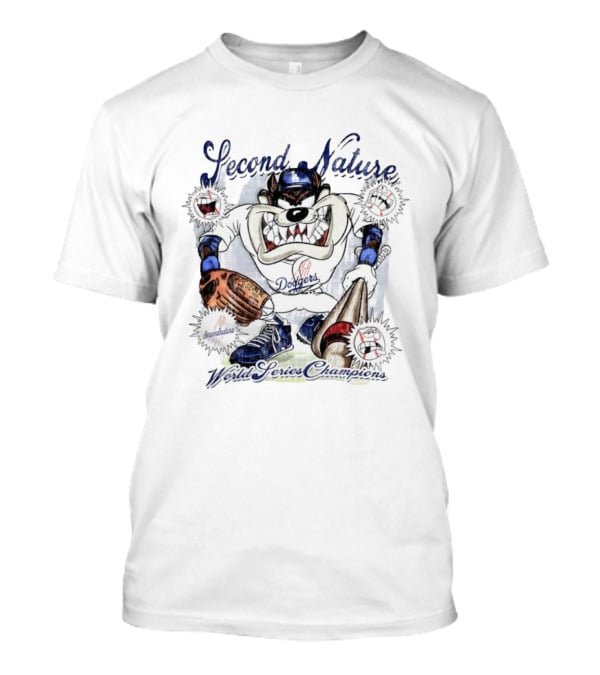 Second Nature Dodgers Taz World Series Champions T-Shirt
