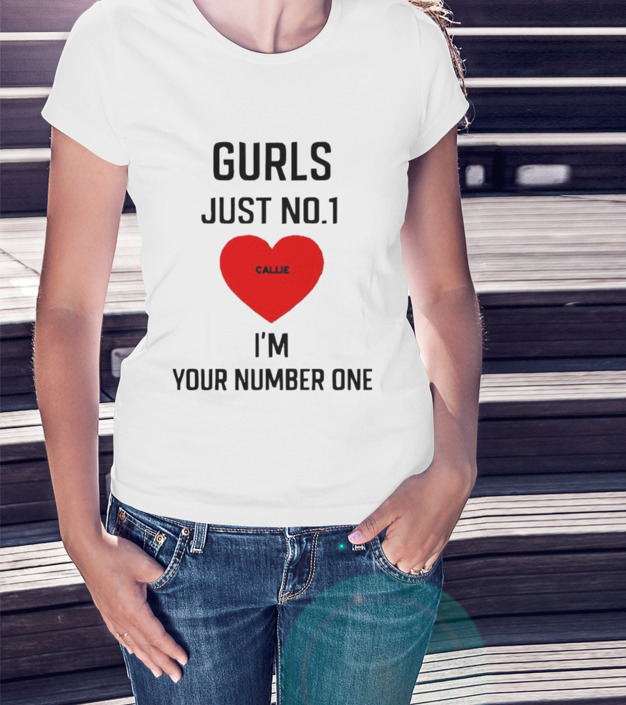 Gurls Just No 1 I'm Your Number One Heart Callie T-Shirt