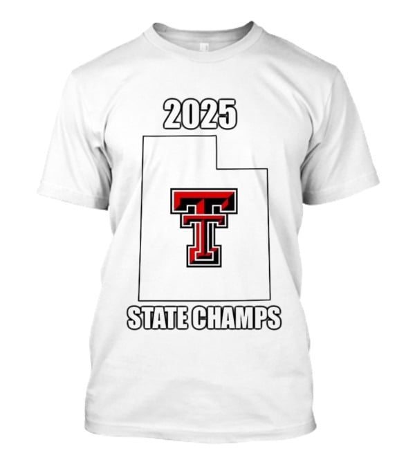 Texas Tech Red Raiders 2025 State Champs Emblem T T-Shirt