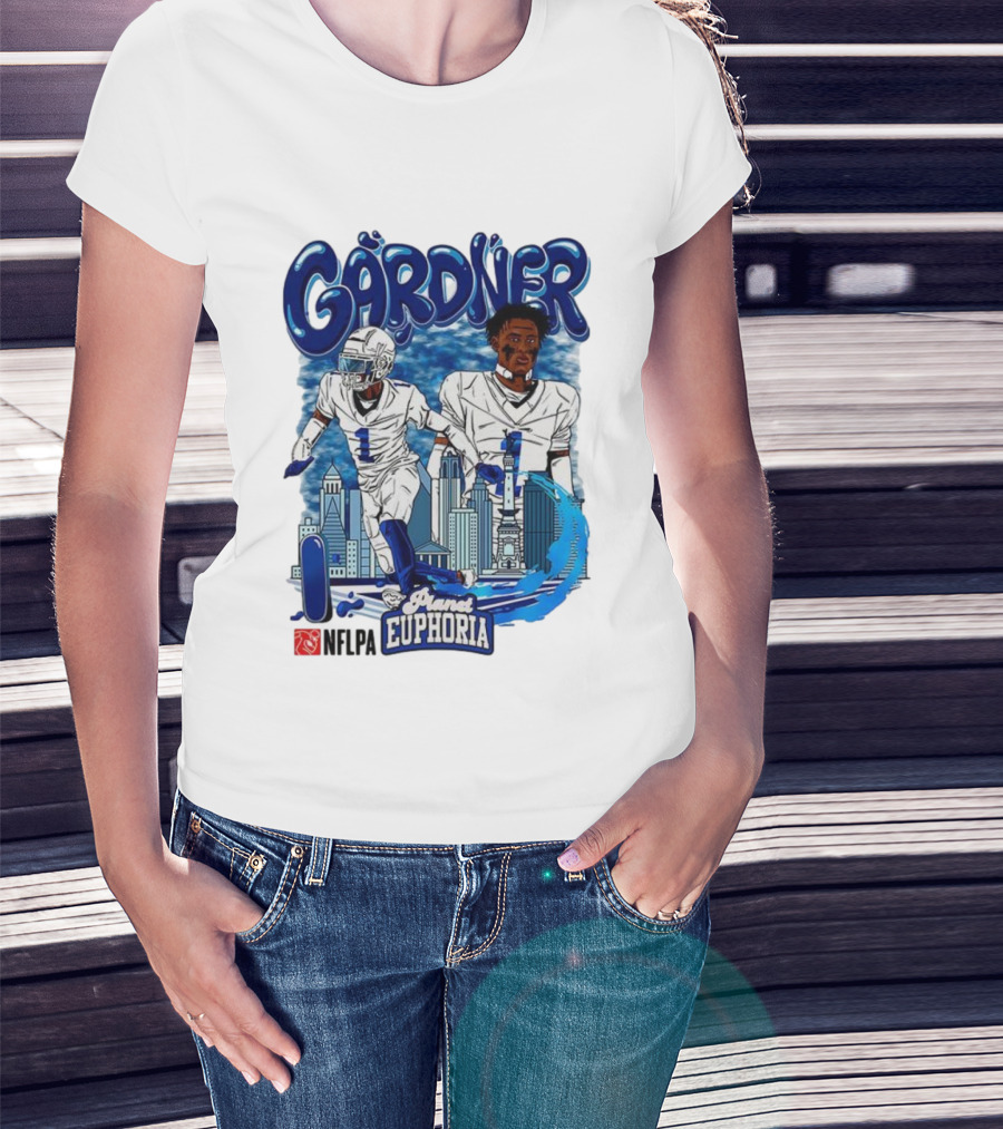 Gårdner Number 1 Primes Euphoria Football Skyline Cartoon T-Shirt