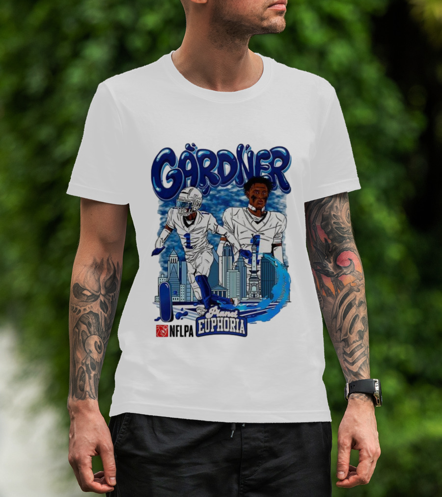 Gårdner Number 1 Primes Euphoria Football Skyline Cartoon T-Shirt