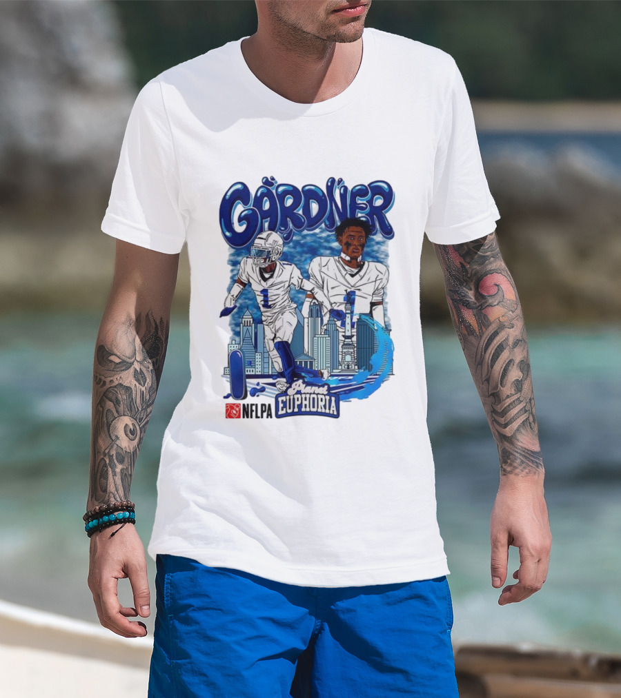 Gårdner Number 1 Primes Euphoria Football Skyline Cartoon T-Shirt