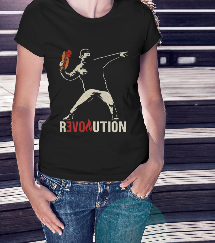Revolution Sandwich Throwing Guy Washington DC Free Revolution T-Shirt