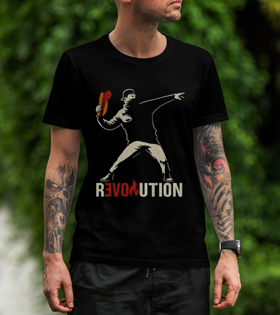 Revolution Sandwich Throwing Guy Washington DC Free Revolution T-Shirt