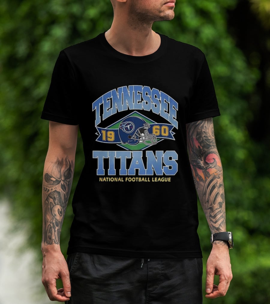 Tennessee Titans 1960 National Football League Helmet Emblem T-Shirt