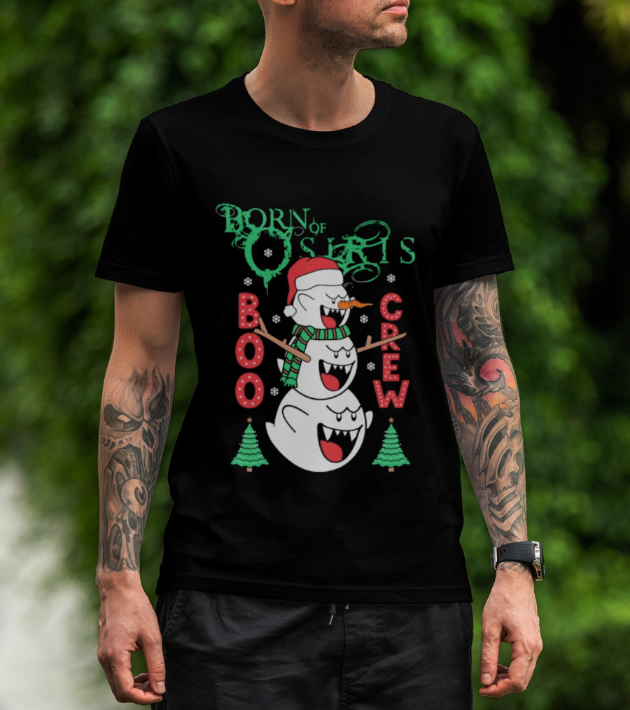 Born Of Osiris Boo Crew Christmas Snowman T-Shirt