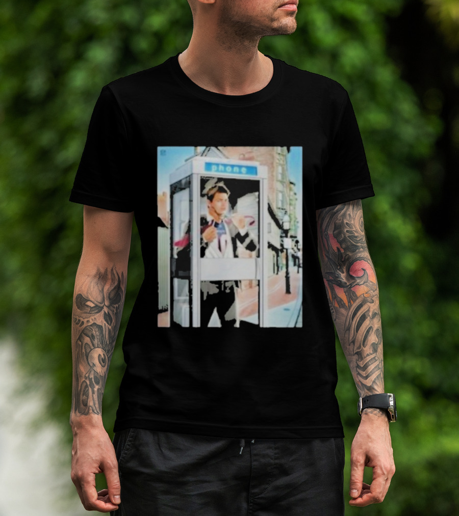 Drake Maye New England Patriots Phone Booth T-Shirt