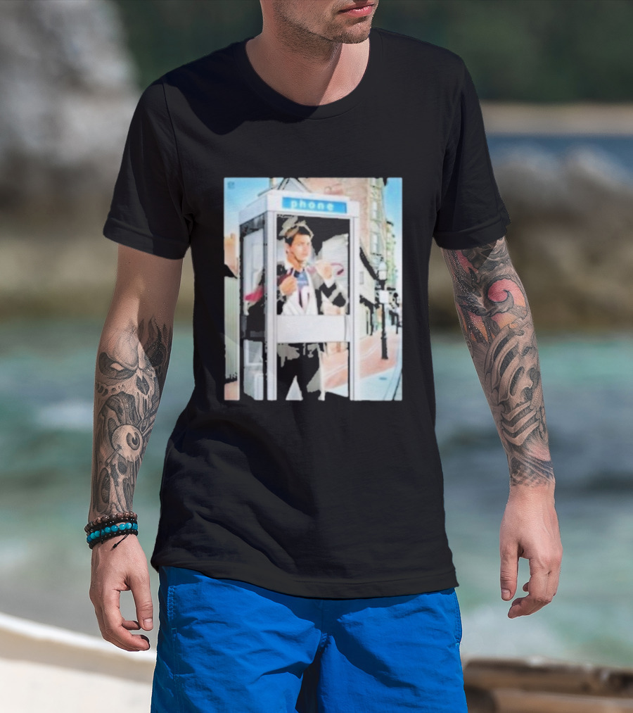 Drake Maye New England Patriots Phone Booth T-Shirt