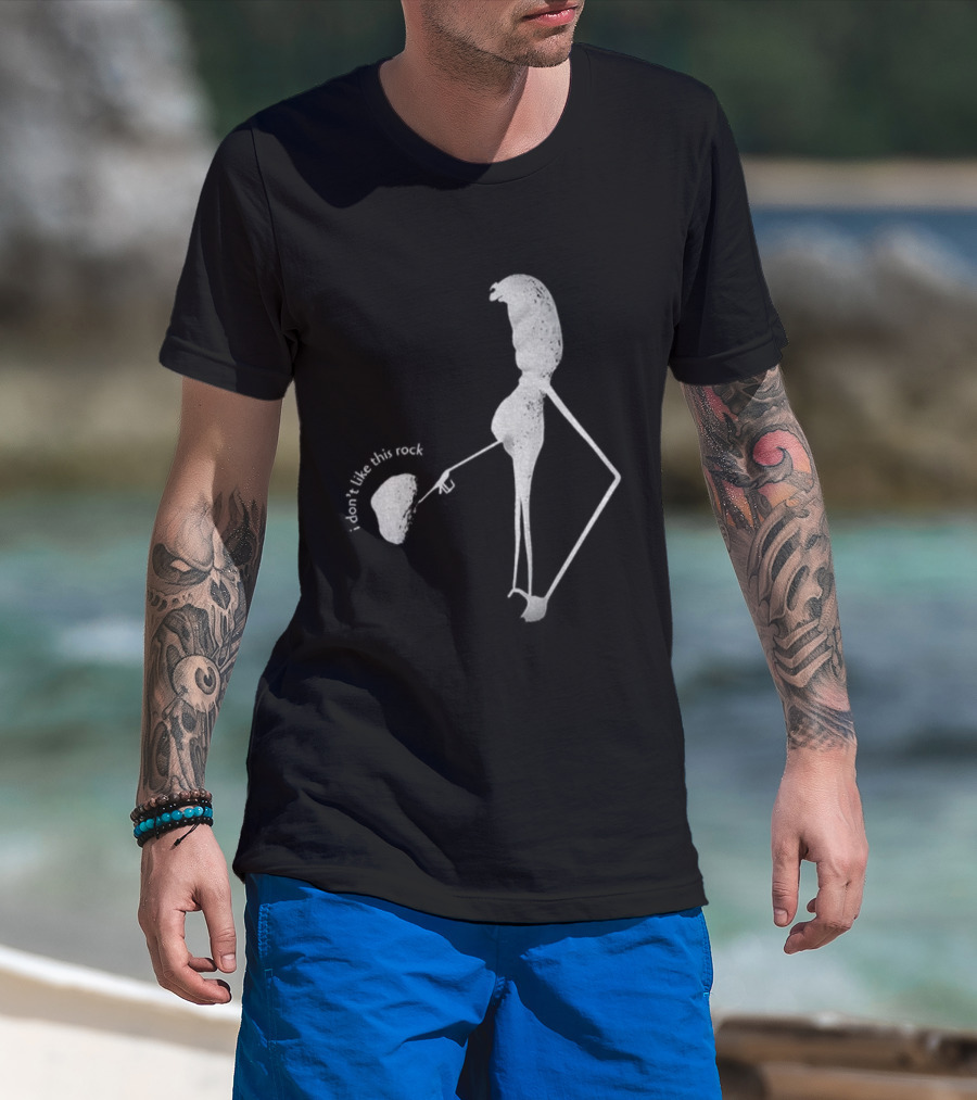 I Don’t Like This Rock Marcus Meme Stick Figure Pointing Gesture T-Shirt