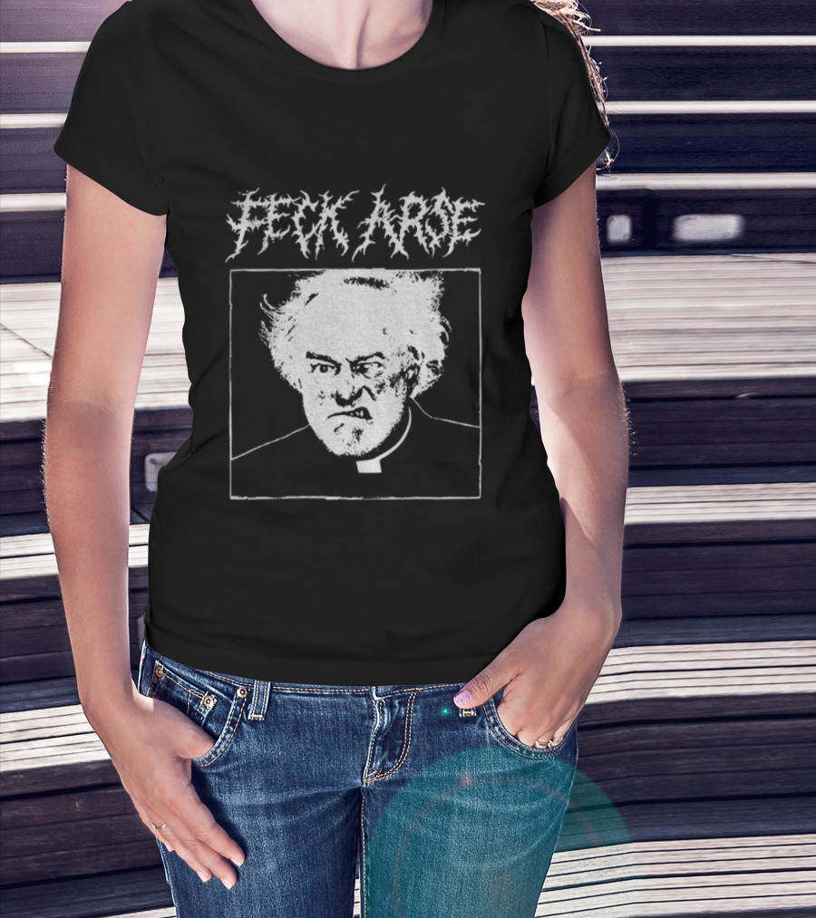 Feck Arse Punk Metal Father Jack Grunge Style T-Shirt