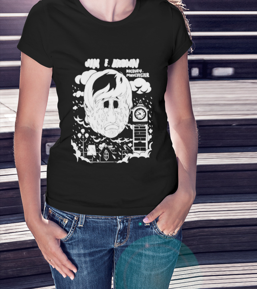 Jim E. Brown Didsbury Manchester Tower Dripping Portrait T-Shirt