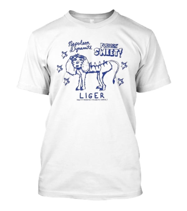 Napoleon Dynamite Flippin Sweet Liger Pretty Much My Favorite Animal Stars T-Shirt