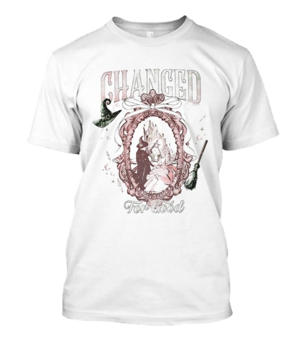 Wicked Change For Good Defy Gravity Broomstick Magic Wand Halloween T-Shirt