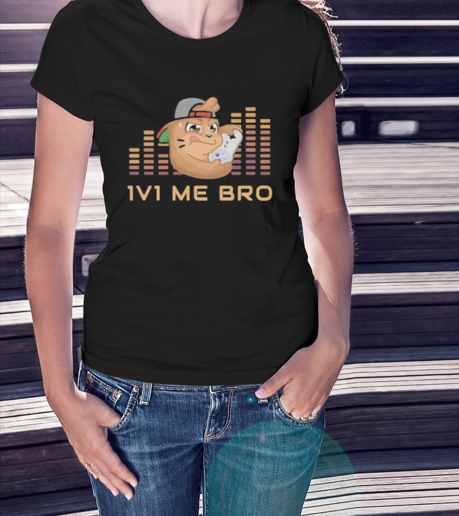 ``` Chambo 1V1 Me Bro Gaming Challenge With Angry Controller Snack ``` T-Shirt
