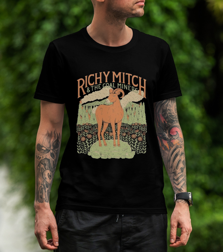 Richy Mitch And The Coal Miners Bighorn Goat Forest Scene T-Shirt