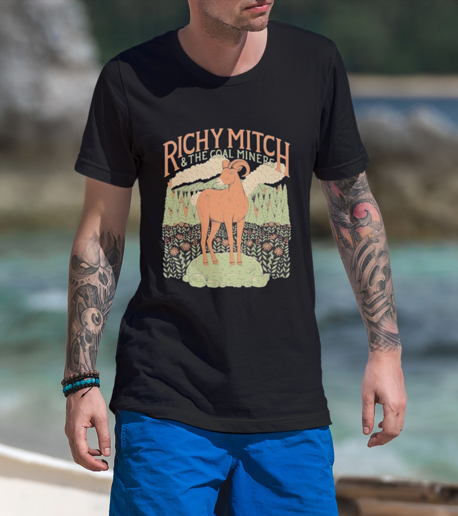 Richy Mitch And The Coal Miners Bighorn Goat Forest Scene T-Shirt