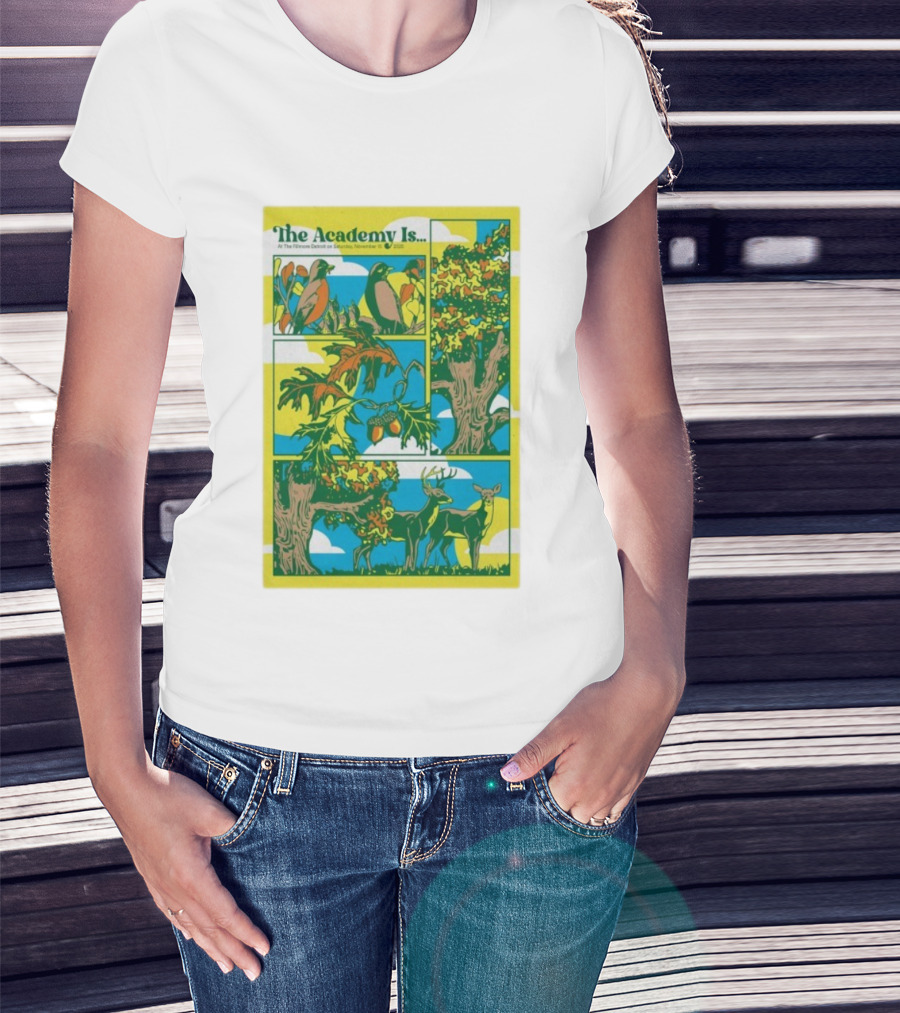 The Academy Is Florence Detroit November 15 2025 Wildlife Forest Scene T-Shirt