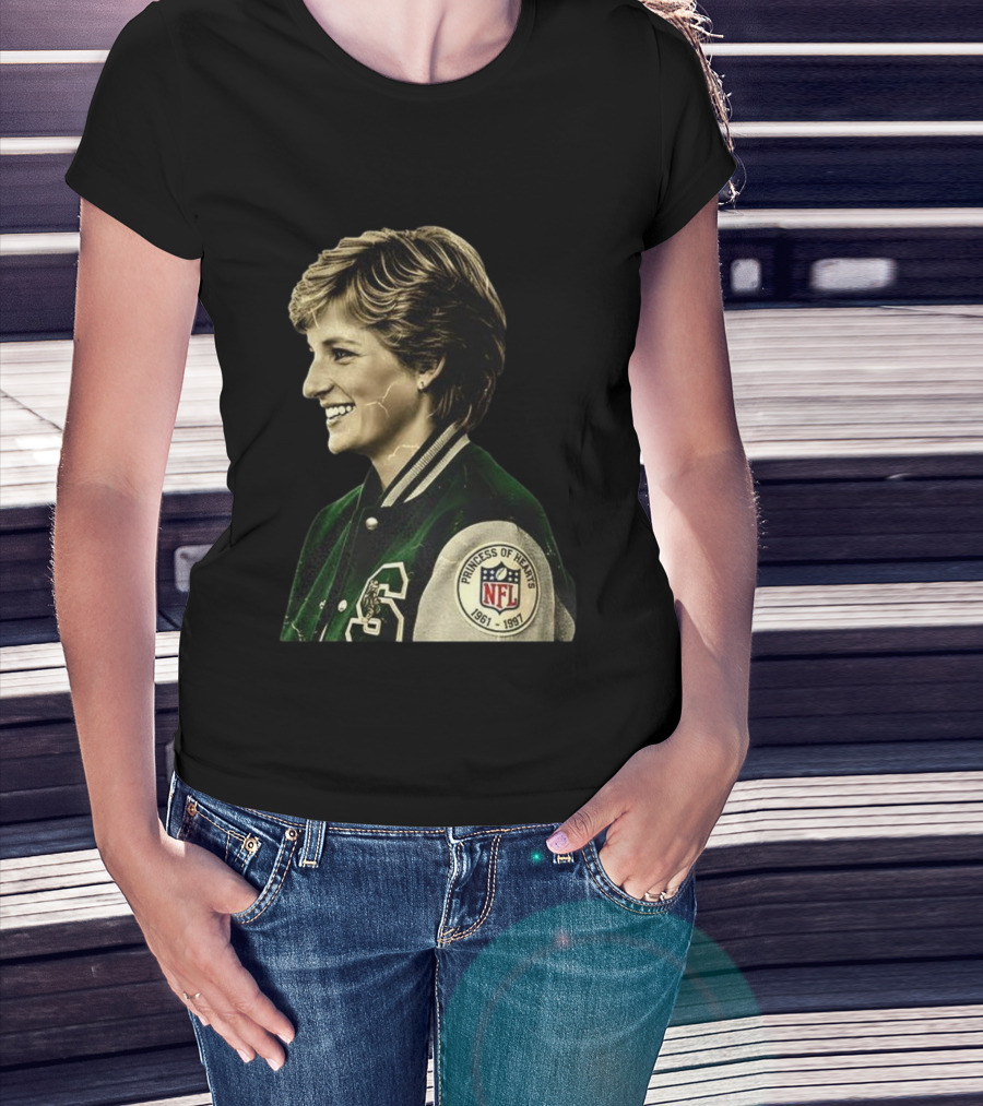 Diana Princess Of Hearts 1961-1997 NFL Philadelphia Eagles T-Shirt