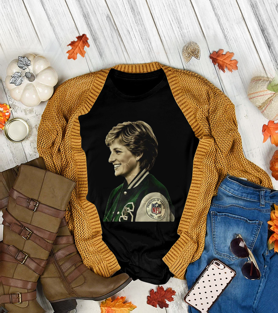 Diana Princess of Hearts 1961-1997 NFL Philadelphia Eagles T-Shirt