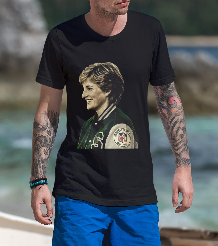 Diana Princess Of Hearts 1961-1997 NFL Philadelphia Eagles T-Shirt