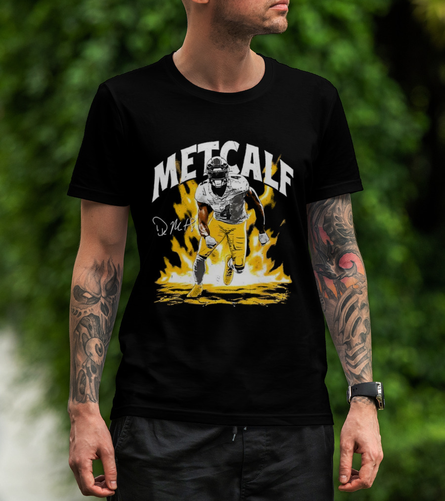 DK Metcalf Steelers Football Aura 04 Signature T-Shirt