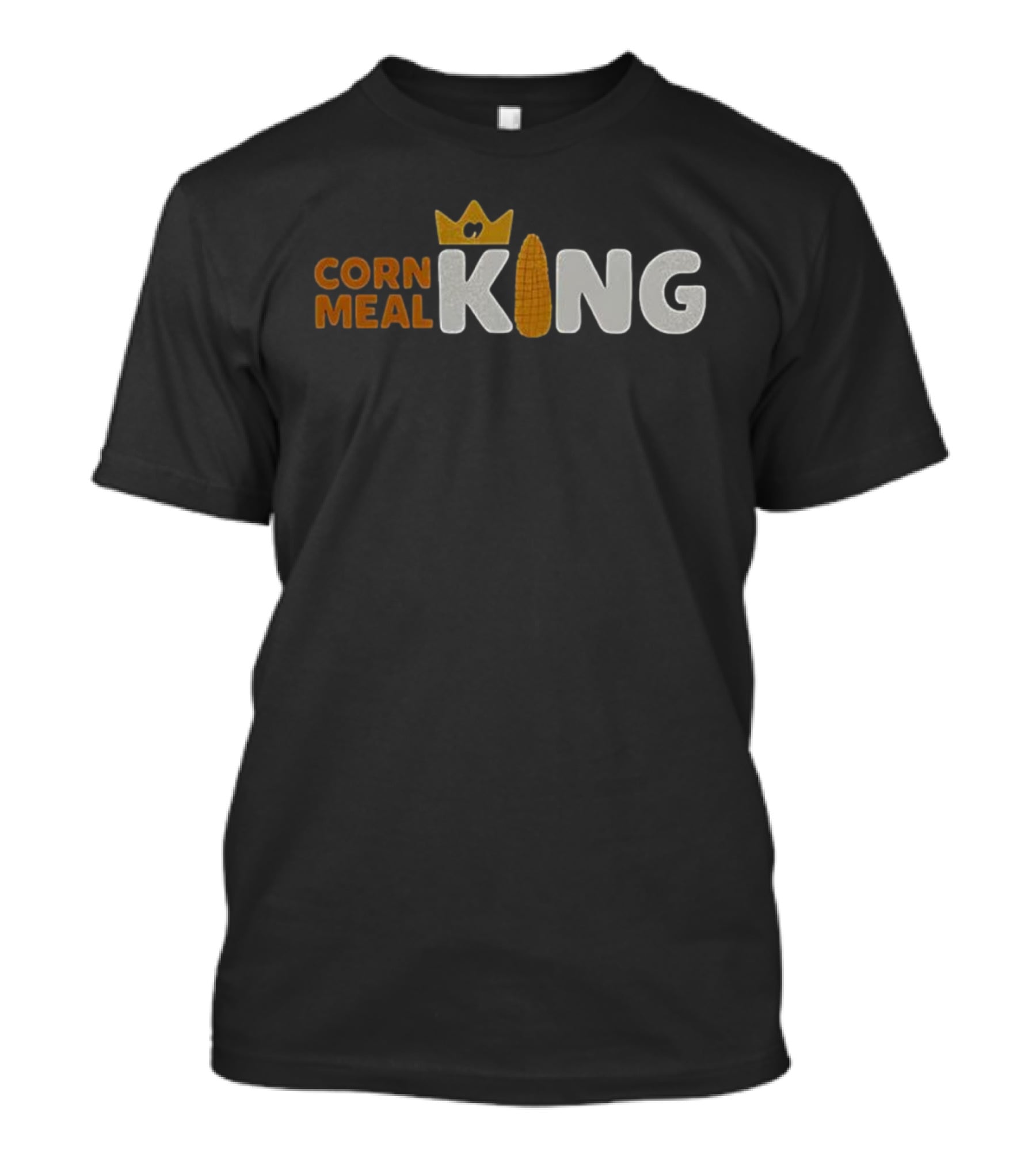 Corn Meal King Corn Icon Crown Logo G9 Text Graphic T-Shirt